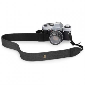 Retro-Kamera-Schultergurte, verstellbarer Umhängegurt, geeignet für alle Spiegelreflexkameras (Nikon Canon Sony Pentax) Classic Black Woven