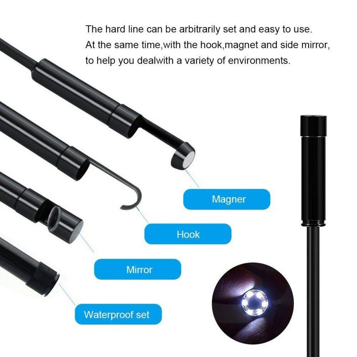 Wireless USB Inspection Camera, Waterproof Endoscope Inspection Camera