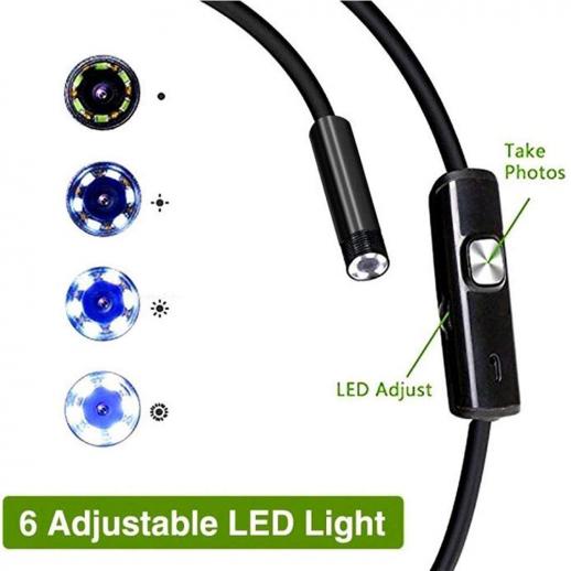 6 LED WiFi/USB Endoskop Kamera HD Inspektion Wasserdicht Für IOS Android PC 