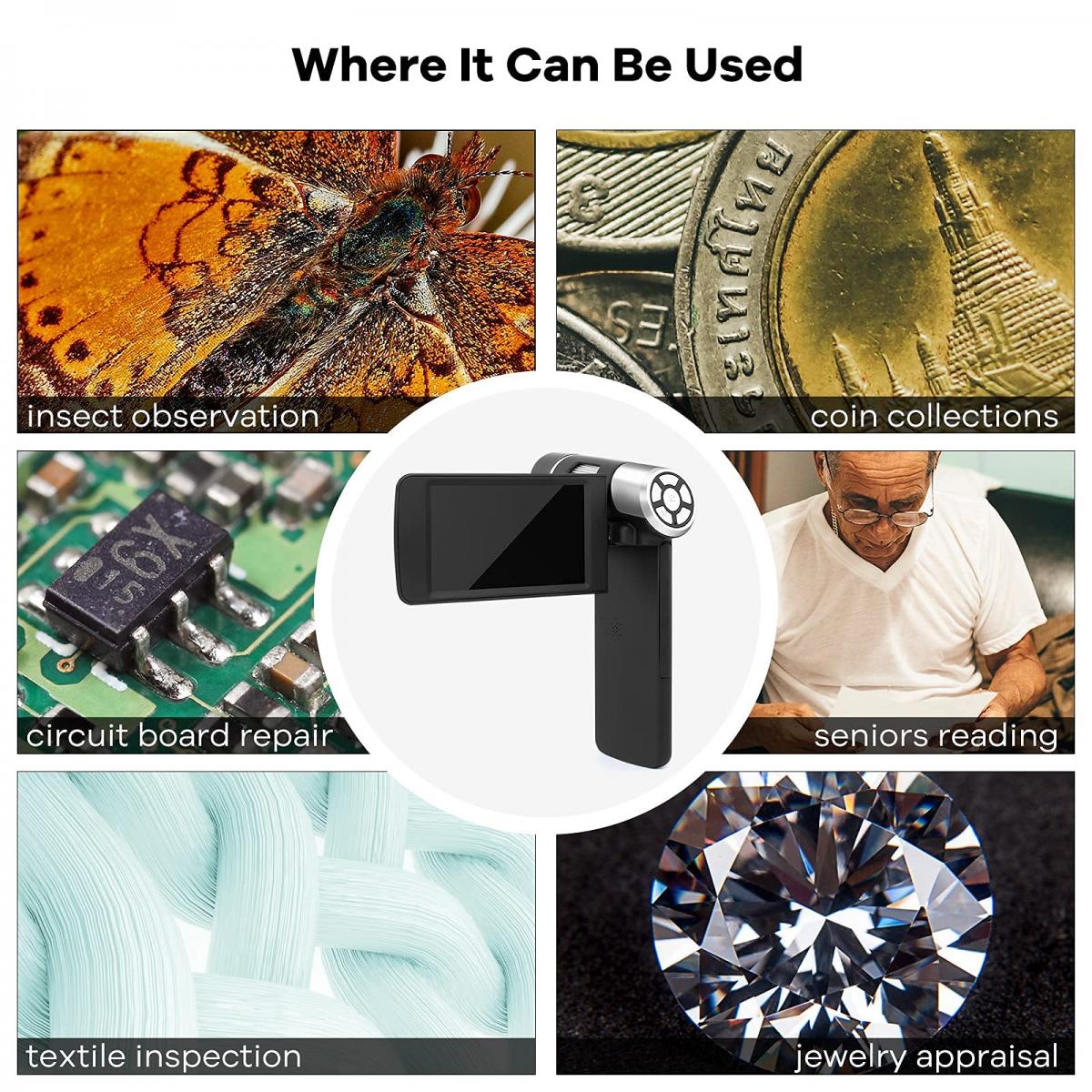 Babominimer GC-03 Strahlungsdetektor - EMF Messgerät Mit 2,4 Zoll Display