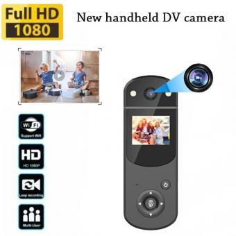 D2 HD 1080P cámara multifunción con clip, cámara corporal con MP3, visión nocturna por infrarrojos, función de grabación, soporte de grabación en pantalla, adecuada para deportes, hogar, oficina