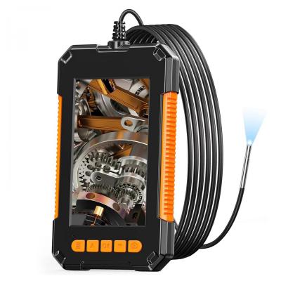 K&F Concept Przemysłowa kamera endoskopowa 8-milimetrowa kamera inspekcyjna endoskopowa 4,3-calowy ekran HD 1080P Kamera wężowa ze światłami LED, półsztywny kabel do samochodu, silnika, kontrola odpływu (8 mm, 10 m / 32,8 stopy) Pomarańczowy