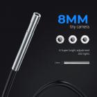 Kentfaith Endoscope Borescope Camera - 4.3 Inch 1080P, 5m/16.4ft Semi Rigid Cable, LED, Orange for Auto, Engine, Drain Inspection