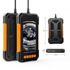 Inspection Camera Kentfaith Industrial Endoscopy Camera 3.9mm Endoscopy Camera 4.3 inch HD Screen 1080P Snake Camera with LED Lights, Semi-Rigid Cable for Automotive, Engine, Drain inspection camera (3.9mm, 10m/32.8ft) Orange