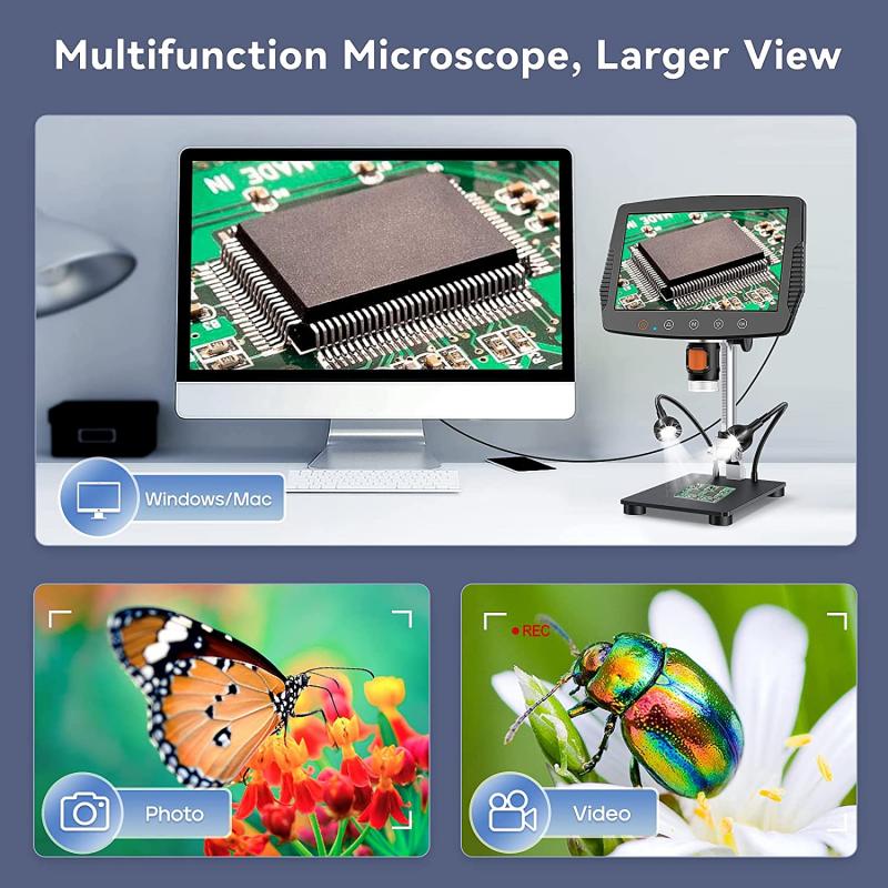 Microscope types and parts