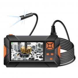 K&F Concept Triple Lens Industrial Borescope ، 4.3 بوصة شاشة فحص Borescope مع 8 + 2 أضواء LED ، 1080P Sewer Camera ، IP67 مقاوم للماء لتصريف المياه لصيانة السيارة ، فحص خط الأنابيب (كابل 16.5ft ، بطاقة 32GB) طول الكابل 2m / 6.6f