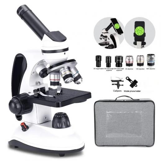100X-2000X Microscopio per Bambini Adulti, Professionale Biologico per  Studenti