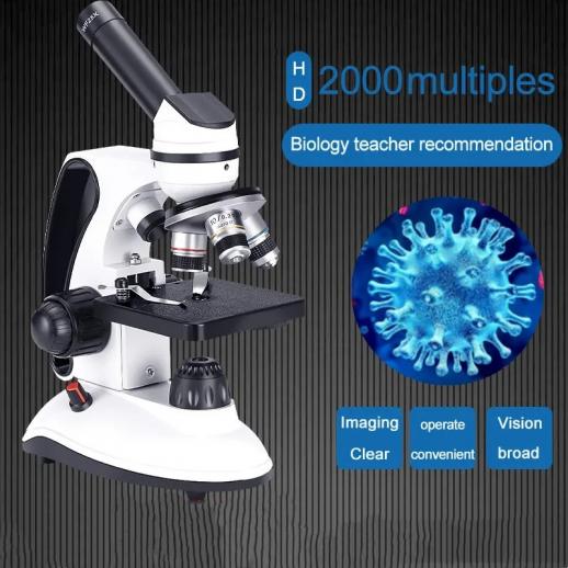 Kit De Microscope Biologique Corps En Métal Avec Bouton De - Temu France