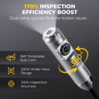 Plumbing Inspection Camera with 360° Rotating Side Camera 7" HD Screen 32ft Kentfaith