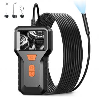 5m/16.4ft Small Inspection Camera with 1080P Image 2600mAh Battery 8 LED Light