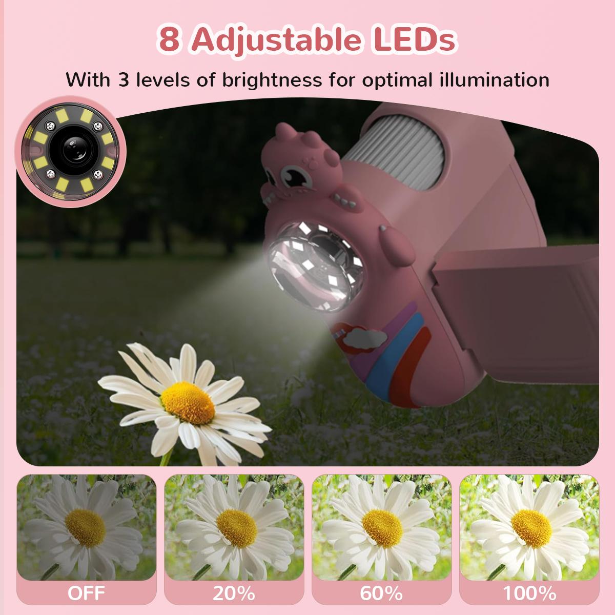 Digital Microscope For Kids | 1000X Magnification Handheld Microscope With 8GB TF Card