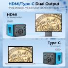 Trinokulær stereomikroskop med 4K digitalt okular, 3,5x-45x forstørrelse, 144 stk LED, 0,5x CTV-adapter, Kentfaith