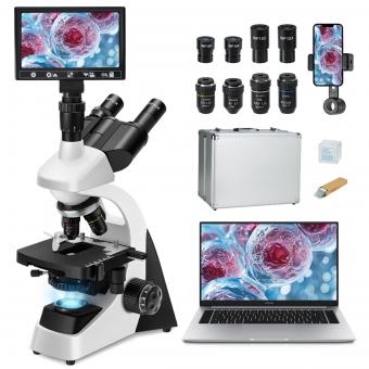 Yhdistelmämikroskooppi 9" Smart Screen 40x-1600x Suurennus PC-yhteys KentFaith
