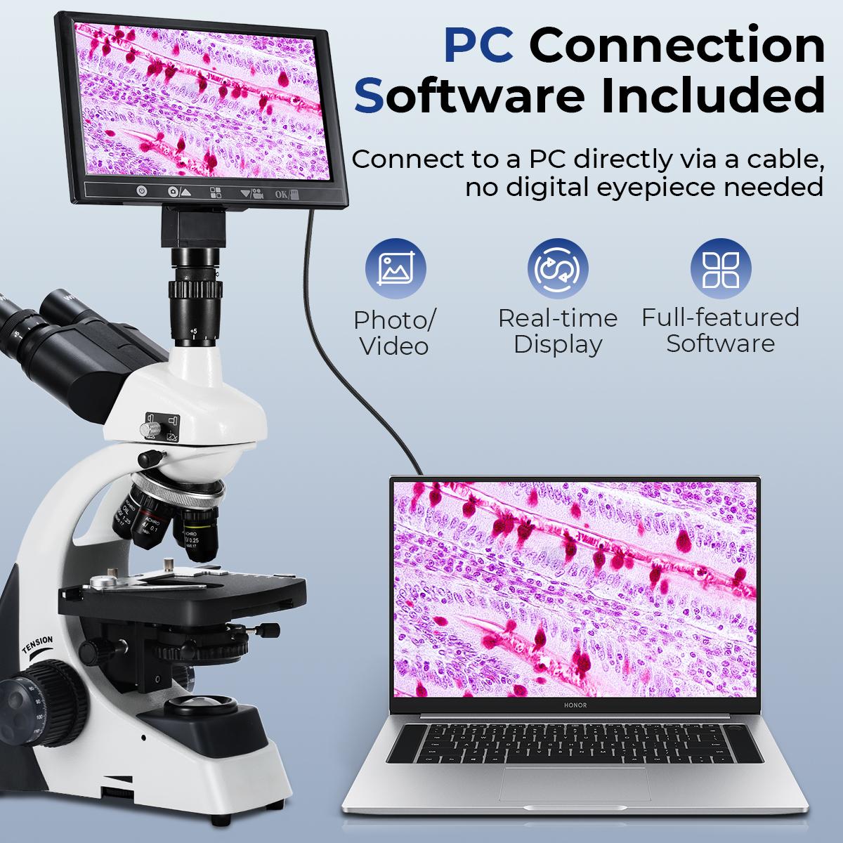 Compound Microscope with 9