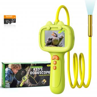 Telecamera Serpente per Bambini con Cavo Serpente da 80 cm, Video 1080P, IP67 Impermeabile, Schermo da 2,4 Pollici, 8 LED, Regalo per Ragazzi e Ragazze di 3-12 Anni, Kentfaith Telecamera Serpente per Bambini con Cavo Serpente da 80 cm, Video 1080P, IP67 Impermeabile, Schermo da 2,4 Pollici, 8 LED, Regalo per Ragazzi e Ragazze di 3-12 Anni, Kentfaith