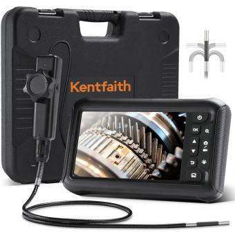 6mm Inspection Camera, with 180° 2-way Articulating, HDMI Output, 7-inch Screen, 8000mAh Battery, 1080P Videos & Photos, Kentfaith