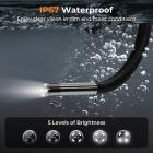 3мм инспекционная камера, с 180° двухсторонней артикуляцией, выход HDMI, 7-дюймовый экран, аккумулятор 8000mAh, видео и фото 1080P, Kentfaith