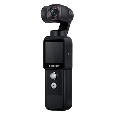Feiyu Pocket 2-Light Handheld 3-Axis Gimbal Stabilizowana kamera wideo 4K, kąt widzenia 130 °, magnetyczny AL. Aluminiowy głośnik Boby z mikrofonem, 4xZoom, zdjęcie 12MP, gniazdo kart 512G, efekt piękna, do YouTube TikTok Vlog