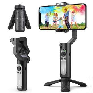 Hohem iSteady X 3-Achsen-Gimbal-Stabilisator für Smartphone – Hohem Leichter, faltbarer Handy-Gimbal mit Autostart Dolly-Zoom-Zeitraffer, Hand-Gimbal für iPhone 12 Pro Max/11/Xs Max/Samsung