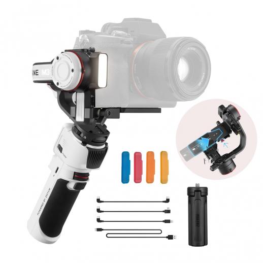 Zhiyun Crane M3 Standard Edition Gimbal Stabilizzatore palmare a 3 assi Design all-in-one, adatto per fotocamere mirrorless, smartphone, action cam