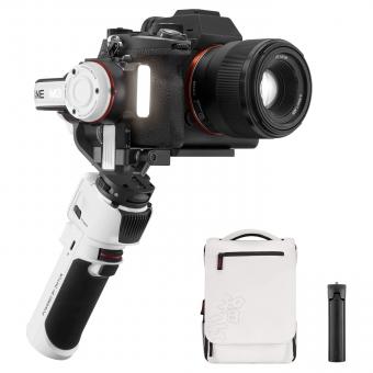 Zhiyun Crane M3 Combo Three Axis Handheld Gimbal Stabilizer, Compatible con Sony A6600, A6100, RX100, Fuji X-T10, X-T3, Canon M50, M5, M6, G7 X II, para Gopro Hero10/9/8 5 /6 / 7, iPhone 13 12 XS-Pro Max