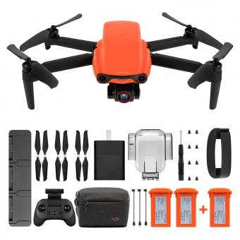 Paquete de batería Autel Robotics EVO Nano+ 3 - Mini dron de 249 g con cámara 4K, dron cuadricóptero de 3 vías para evitar obstáculos, transmisión de video HD de 50MP Photo 10KM, PDAF + CDAF RYYB HDR, Nano Plus Drone Orange EU Spec plug