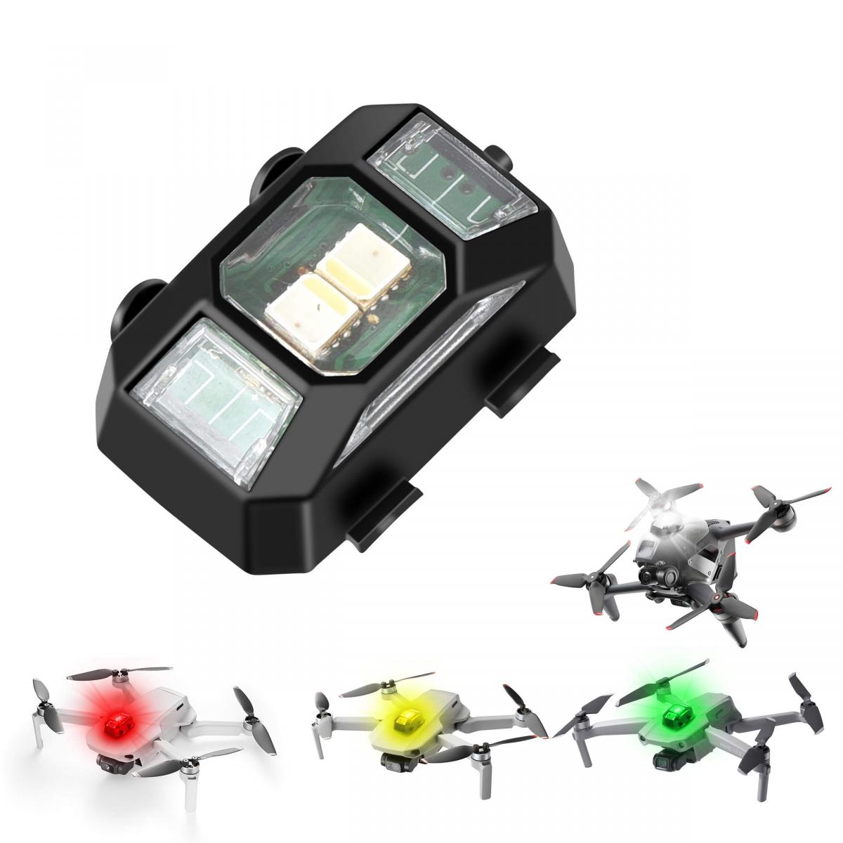 SanCiYu LED-Flugzeug-Blitzlichter, Mini-Drohnen-Blitzlichter, Drohnen- Antikollisionslichter, Notfall-Blitzsignallampe, Nachtlicht für RC  Quadcopter : : Spielzeug