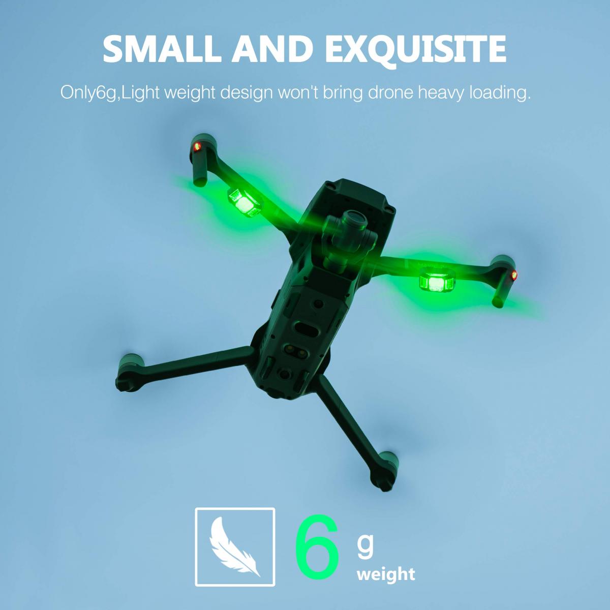 LED-Stroboskoplichter 7 Farben Drohne Antikollisionslichter  Wiederaufladbare Nachtwarnleuchte