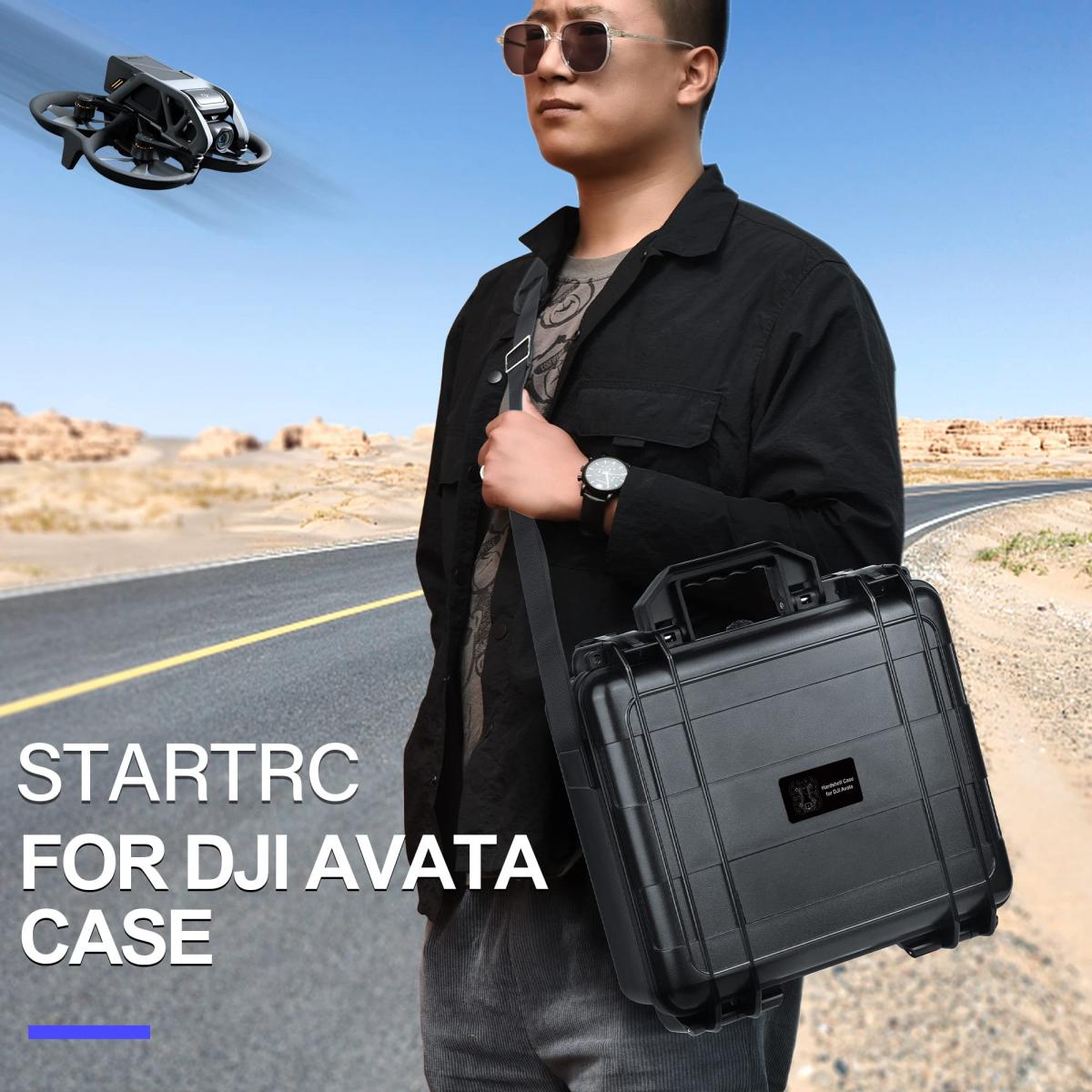 DJI Avata Dedicated ABS-matkalaukun tiivistetty vedenpitävä kotelo (yhteensopiva DJI Goggles 2:n ja DJI FPV Goggles V2:n kanssa)