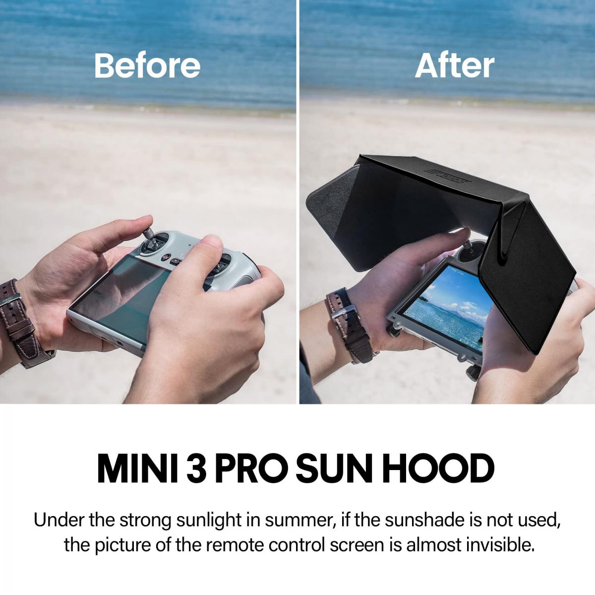 Protection écran Verre Trempé HD Pour DJI Mini 3 Et Mini 3 Pro RC - Transparent, Facile à Poser