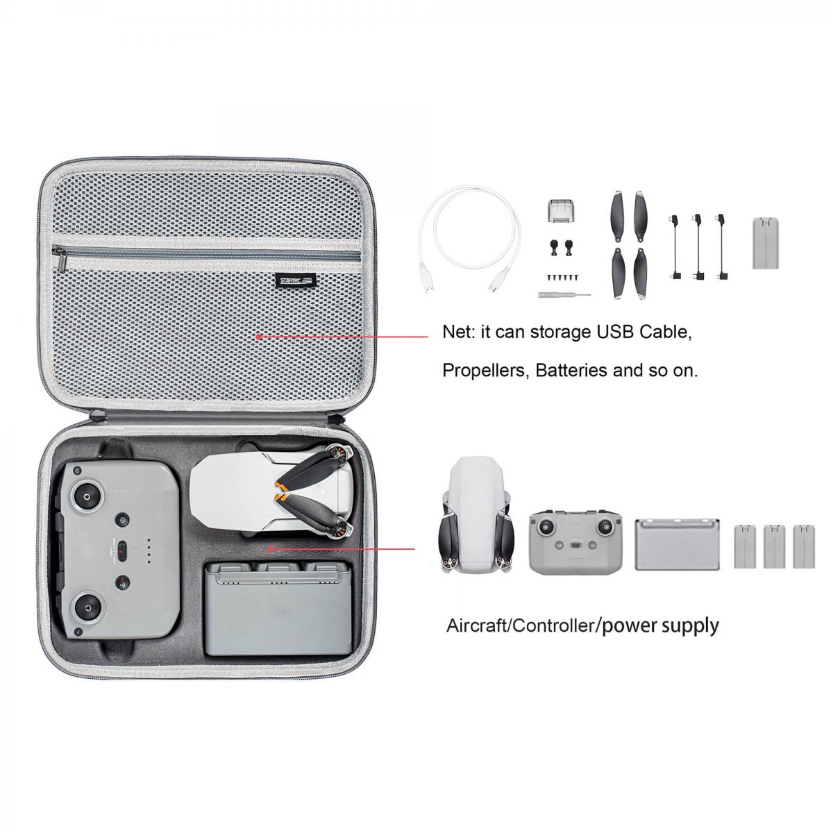 Dji Mavic Mini 2 Se Carrying Case Portable Travel Bag For Dji Mini 2