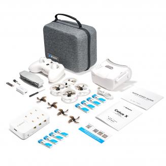 BETAFPV Cetus X Kit de Dron FPV, FC Betaflight 1S, Dron de Carreras FPV sin Escobillas de 2 Pulgadas, ELRS 2.4G Frsky RTF con Radio Transmisor y Gafas FPV para Principiantes, con Cargador de Batería y 4 baterías