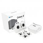 BETAFPV Cetus X Kit de Dron FPV, FC Betaflight 1S, Dron de Carreras FPV sin Escobillas de 2 Pulgadas, ELRS 2.4G Frsky RTF con Radio Transmisor y Gafas FPV para Principiantes, con Cargador de Batería y 4 baterías
