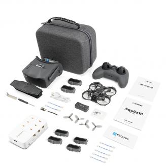 BETAFPV Aquila16 Kit de Dron FPV con LiteRadio 2 SE Transmisor para Simulador, Gafas VR03 con Función de Grabación DVR, 3 Modos de Vuelo, Compatible con 1S RTF Kit para Principiantes de FPV para Volar en Interiores y Exteriores ELRS V3