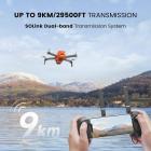 Mini Drone med Kamera 4K, Oppgradert bildemodul, 3-akset gimbal, 9KM HD-overføring, 4K/60fps 48MP kamera, AI-nattsyn, automatisk retur, visuell sporing, 64 min flytid