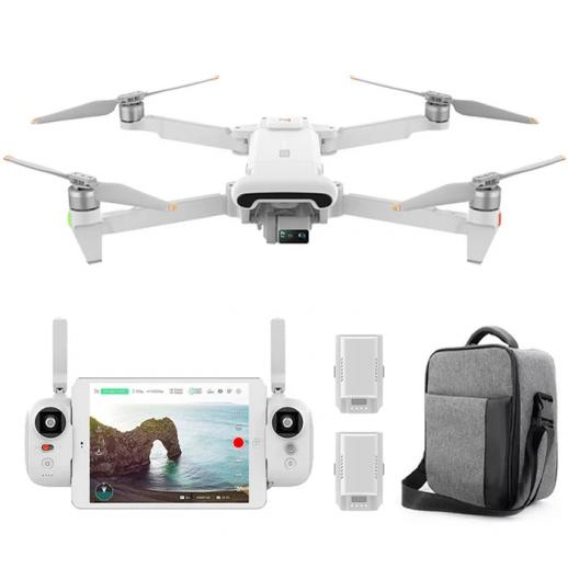 Видео дрон с двойными камерами, видео 4K / 60fps, с широкоугольной + 30X Telemax камерой, 3-осный AI Super Night Mode, передача 20 км, двойные батареи
