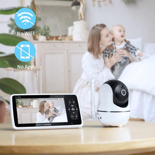 Zusätzliche Kameraeinheit für KYG-Babyphone Nachtsicht 720p HD-Auflösung einfaches Pairing 