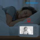 5 tuuman LCD Panda Video -itkuhälytin yönäkökameralla Lämpötilan valvonta 2 Way Talk Lullaby Vox -toiminto Liitä jopa 4 kameraa EU-virtapistoke