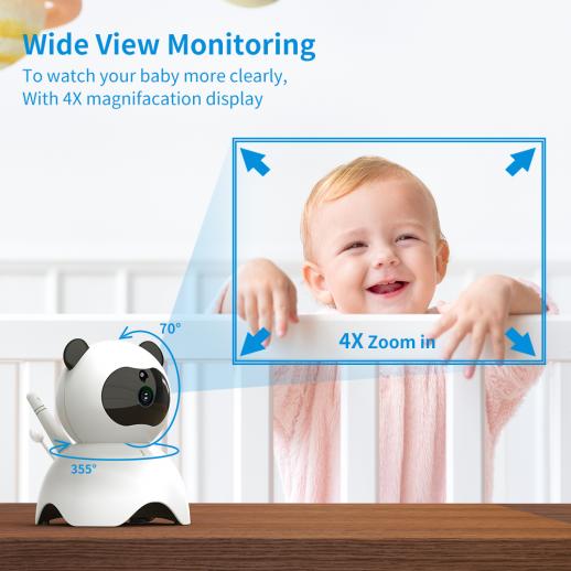 HelloBaby Monitor de bebé con 2 cámaras, monitor de bebé de video IPS de 4  pulgadas sin WiFi para pr…Ver más HelloBaby Monitor de bebé con 2 cámaras