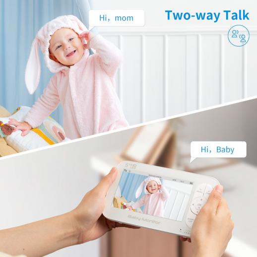 5 LCD Panda Video Baby Monitor with Night Vision - K&F Concept