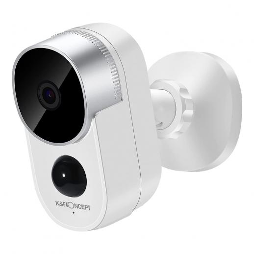 Outdoor Überwachungskamera, 1080P HD Bewegungserkennungs Wireless Überwachungskamera mit Akku 2-Wege Audio