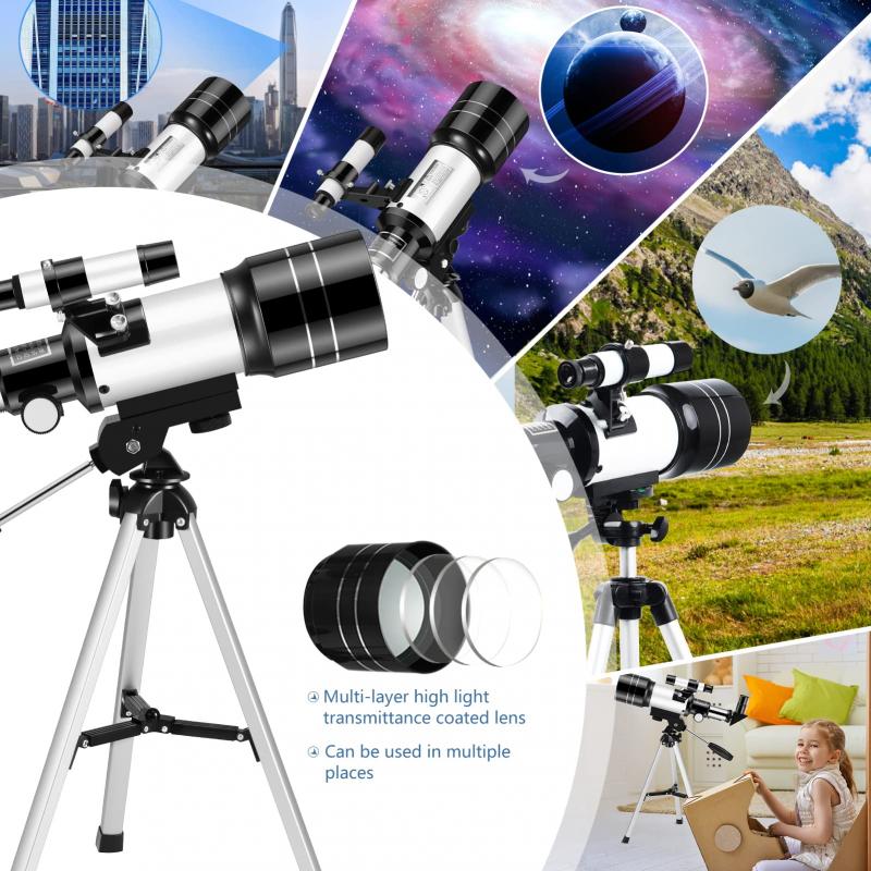 Reflecting telescopes: Great for observing faint objects, larger aperture.