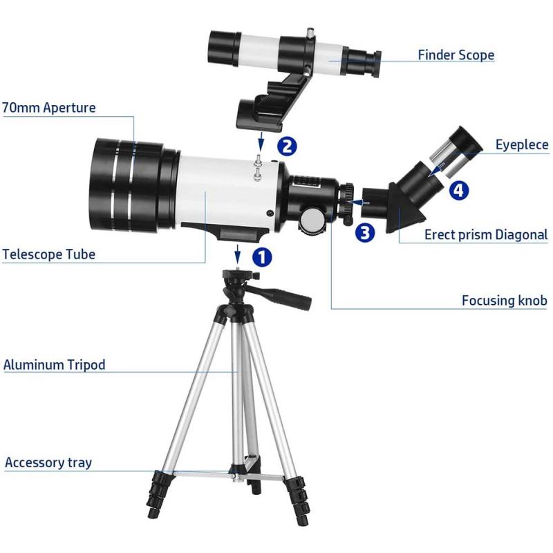 Dobsonian telescopes: Affordable and easy to use for beginners.