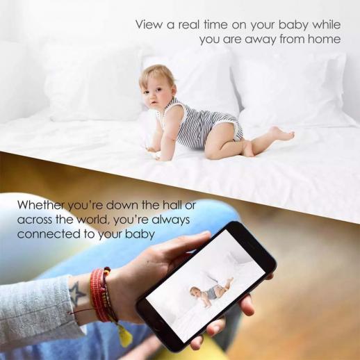 Mini Caméra WiFi HD 1080P Petite Caméra Sans Fil Home Baby Vision