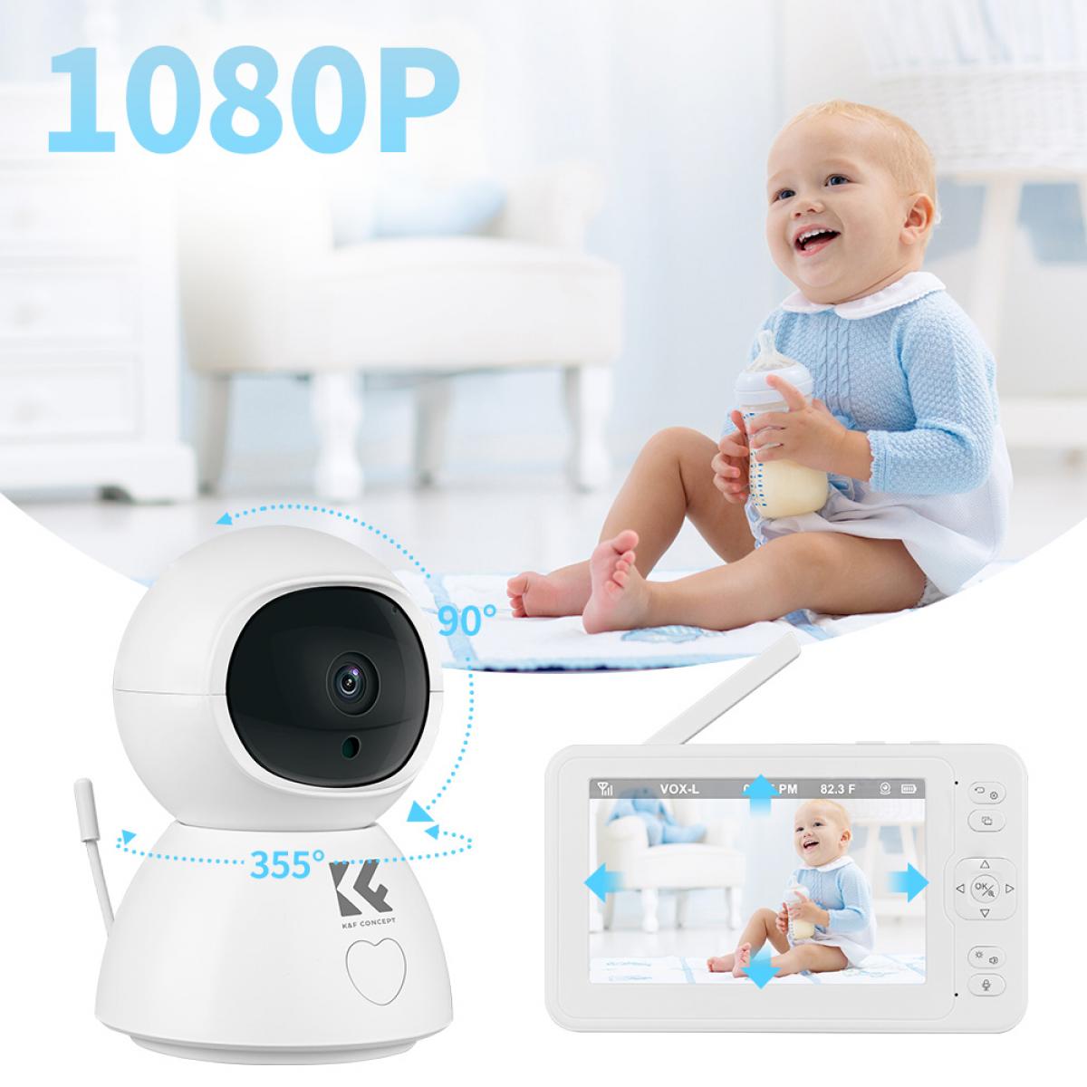 Monitor dla dziecka z kolorowym ekranem 1080P HD o przekątnej 5 cali