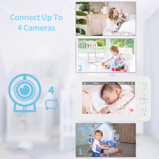 Babyphone Caméra Vidéo Connecté - 1080P - 32Go - Petit Vadrouilleur