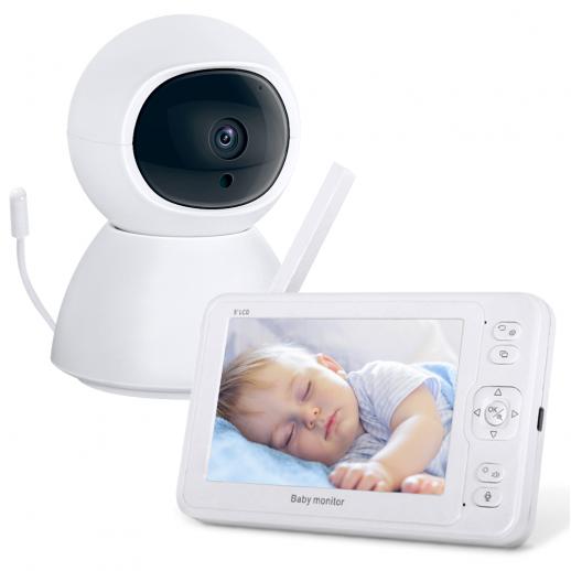  1080P HD Baby Monitor, 5" Color Screen ,2-Way Audio and Vox Mode, 4x Zoom, Night Vision,6 Lullabies 
