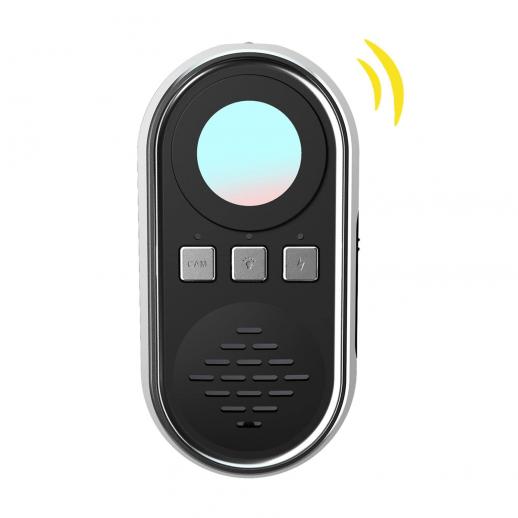 Detector de cámara oculta, buscador de cámara espía, buscador de cámara de  bolsillo con mini linterna LED, alarma de sonido de seguridad de emergencia  personal negro - K&F Concept