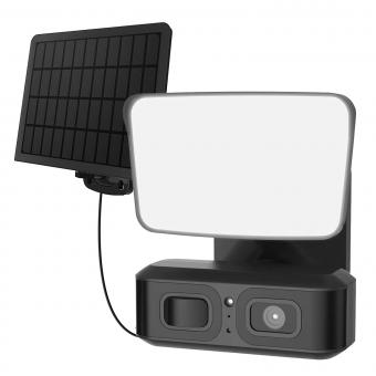 Security Light Motion Sensor Flood Light Outdoor Light Fixture , Solar Panel Charging , 1000LM 10W IP65 Waterproof