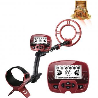 Adult metal detector, professional high-precision IP68 waterproof, metal detector with LCD display, 5 modes and 9.4 inch detection panel